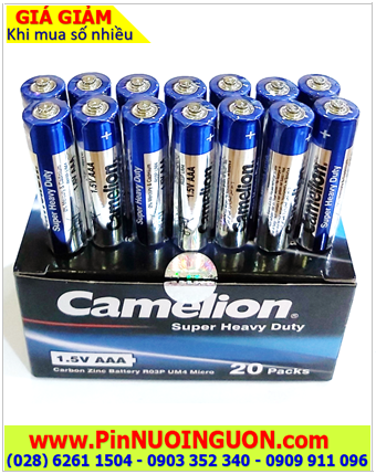 COMBO 1HỘP 40viên Pin AAA 1.5v Camelion R03, UM4 Heavy Duty _Giá chỉ 85.000đ/ HỘP 40viên